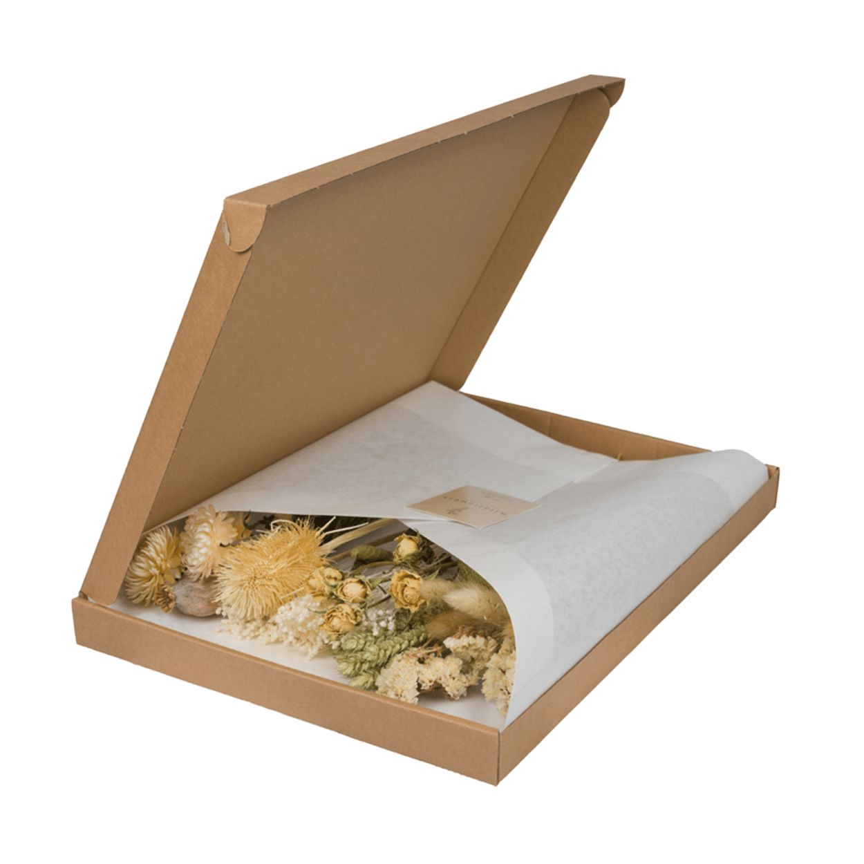 Droogbloemen i Letterbox - Natural