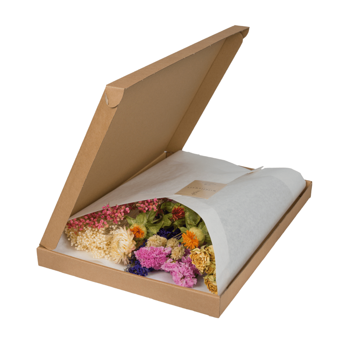 Droogbloemen i Letterbox - Multi