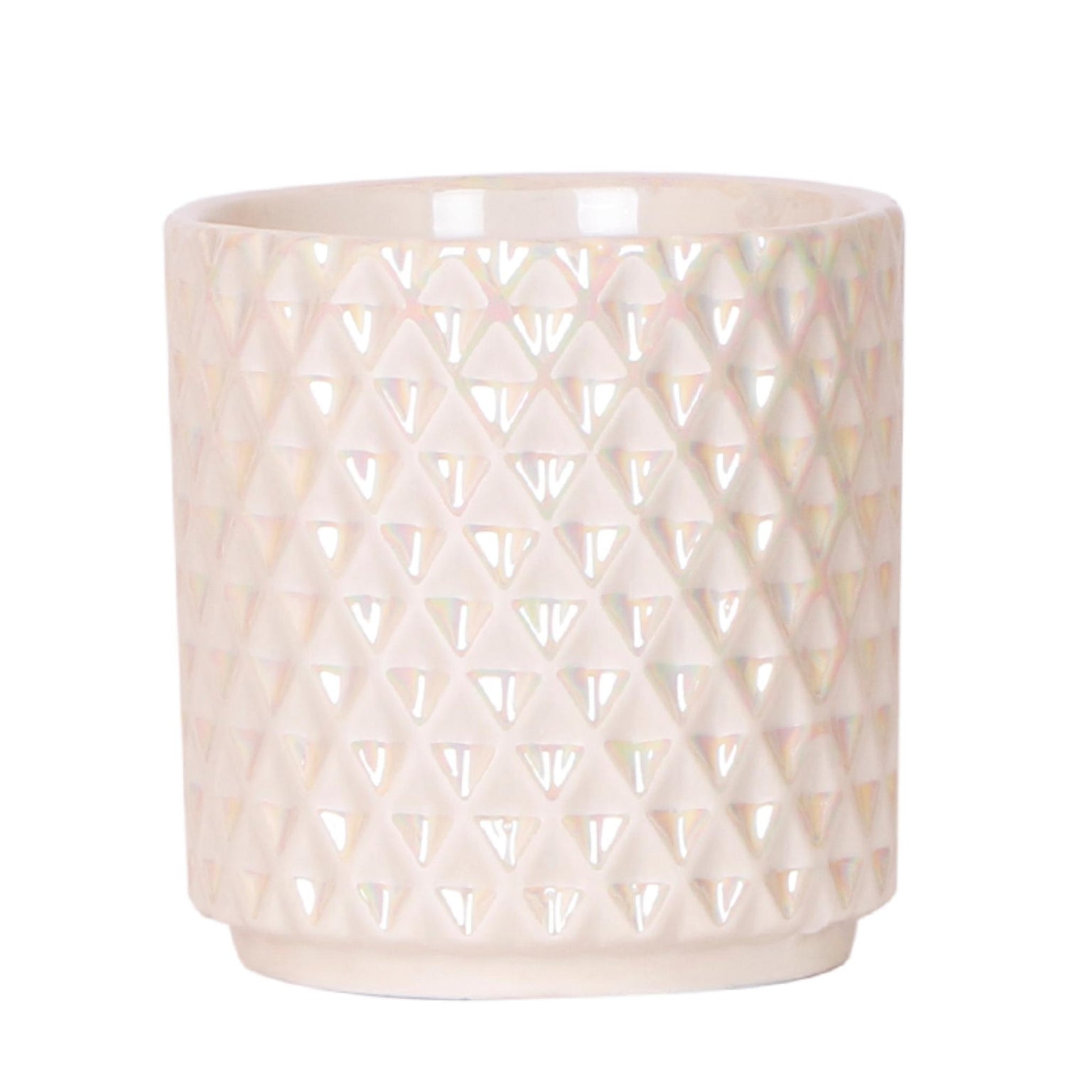 Kolibri Home – Diamond pearl prydnadskruka - Travertie - Ø9cm