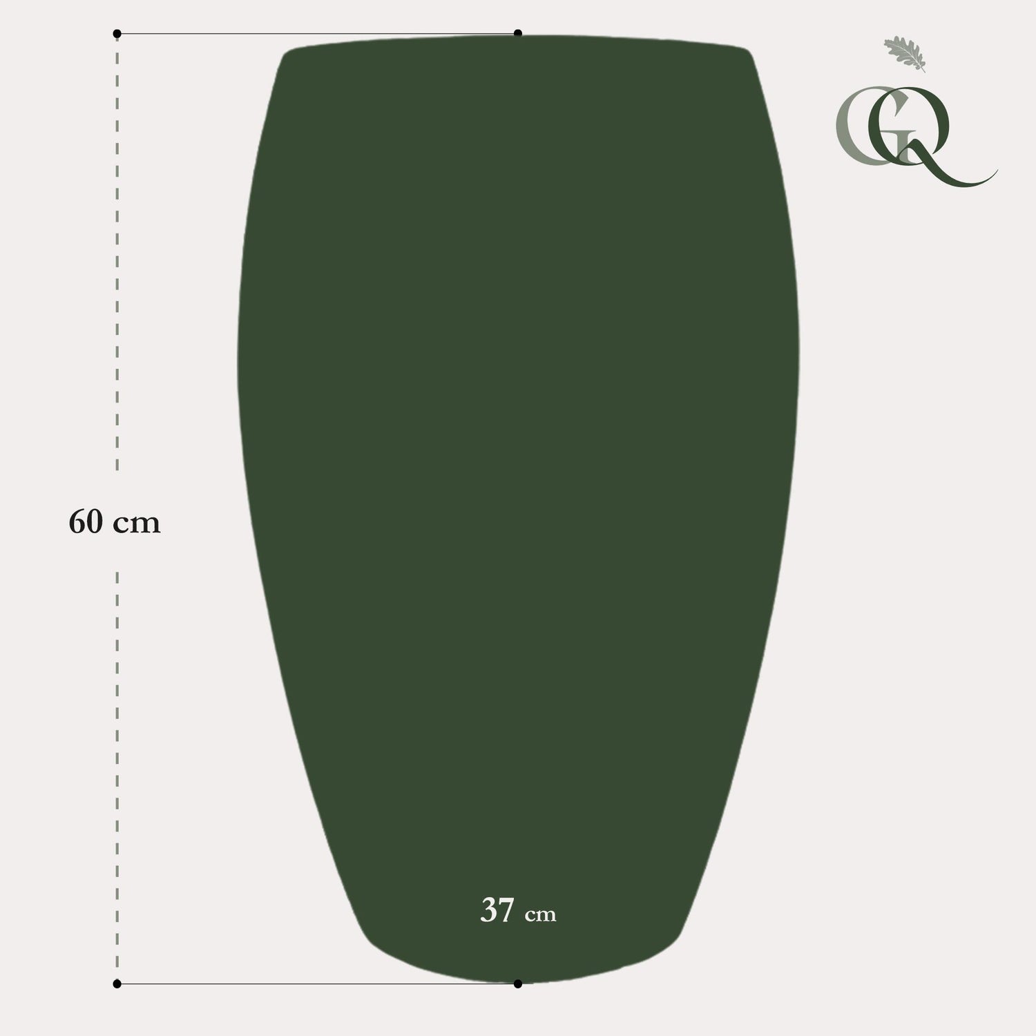 Pot - Anthracite - Raidrop Emperor - L - H60 W37