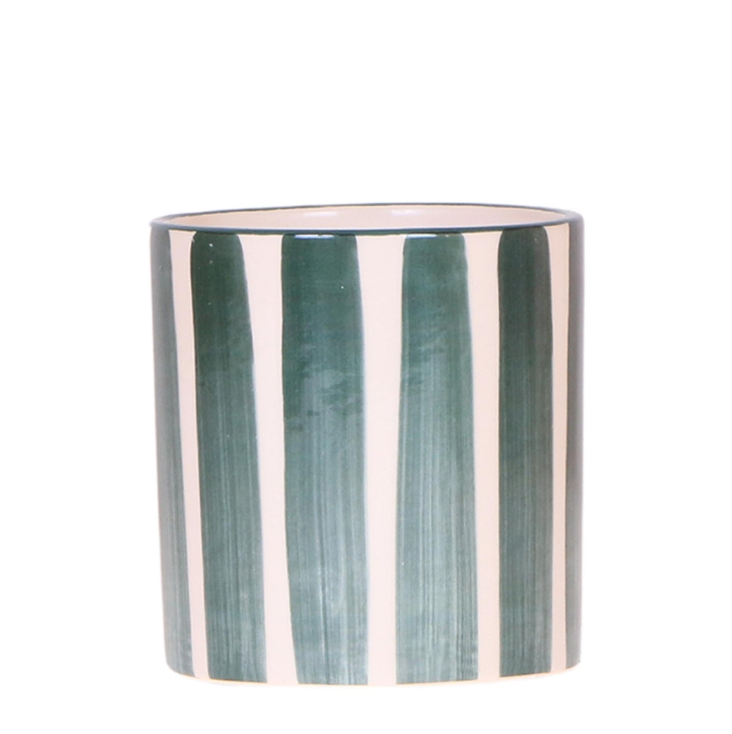 Kolibri Home – Paited stripe - Green - Ø9cm