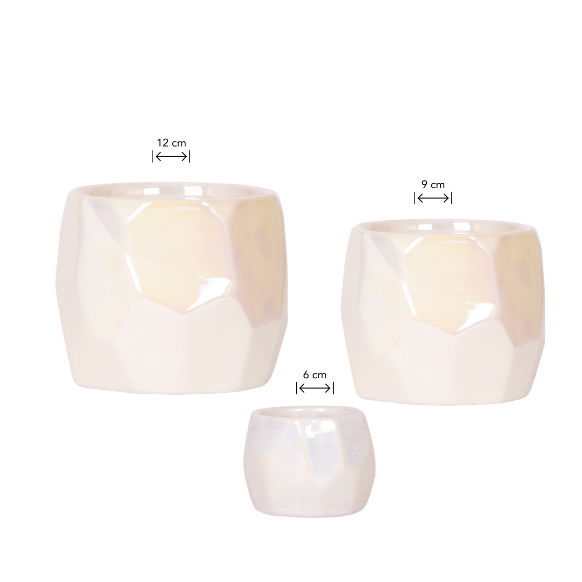Kolibri Home – Combi deal - Pearl travertie potten