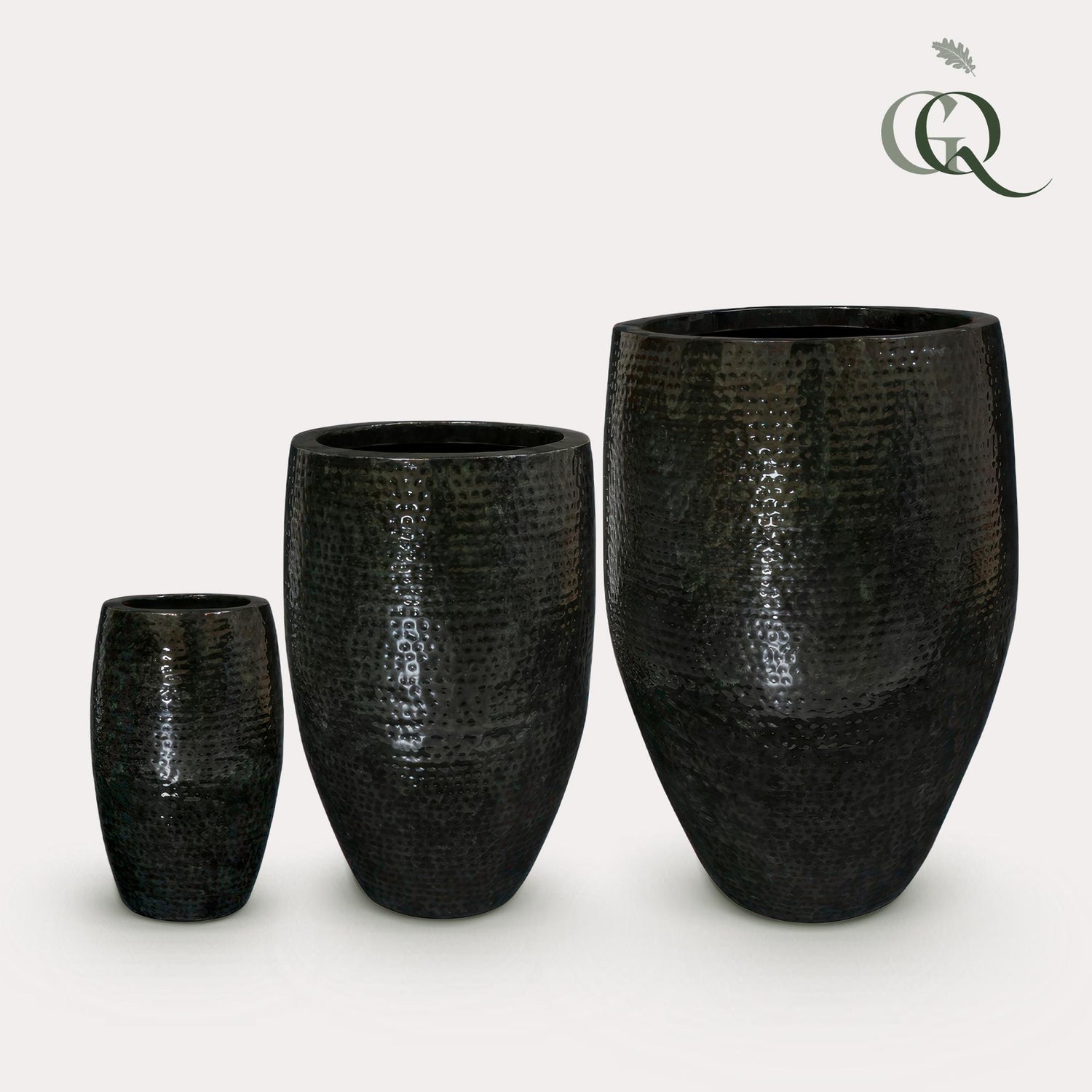 Set van 3 potten - Thom Zwart medaal - Large