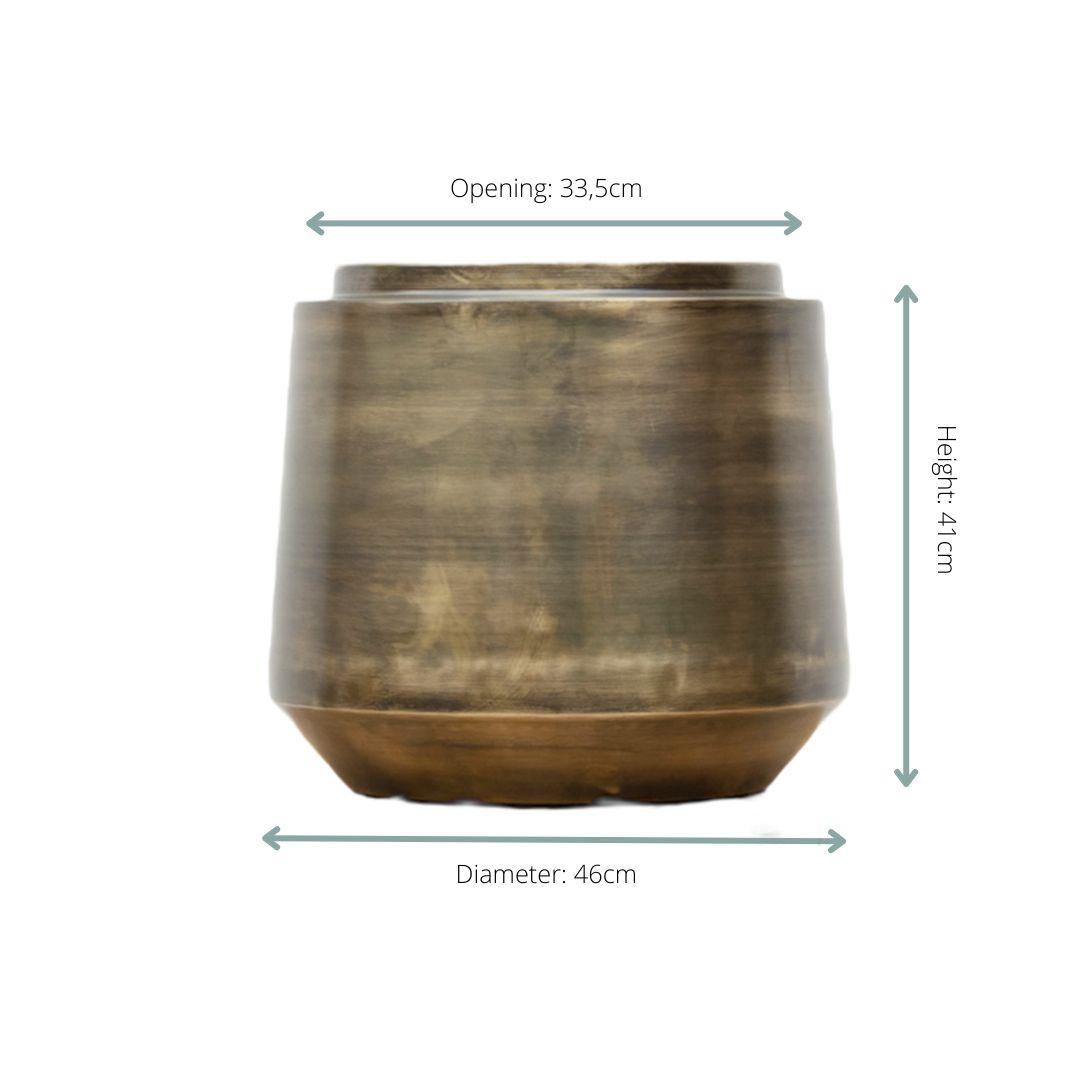 Pot Indigo Vitage Gold - D46 x H41