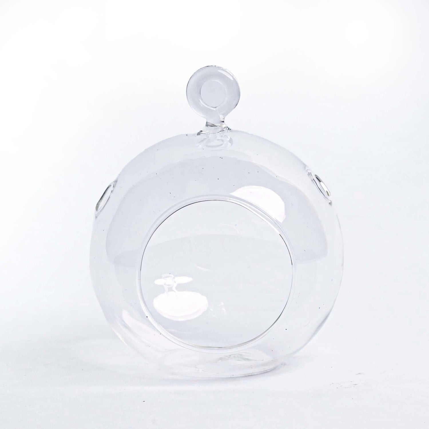 Kerstbal glas - Set van 3 - Transparant med haakje - D10.5 H8 cm - Kerstmis