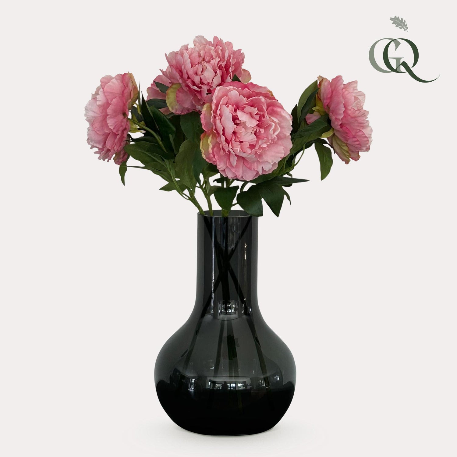 Kunstbloemen Solo - Light Pik - Peonies - x 5 - 65cm