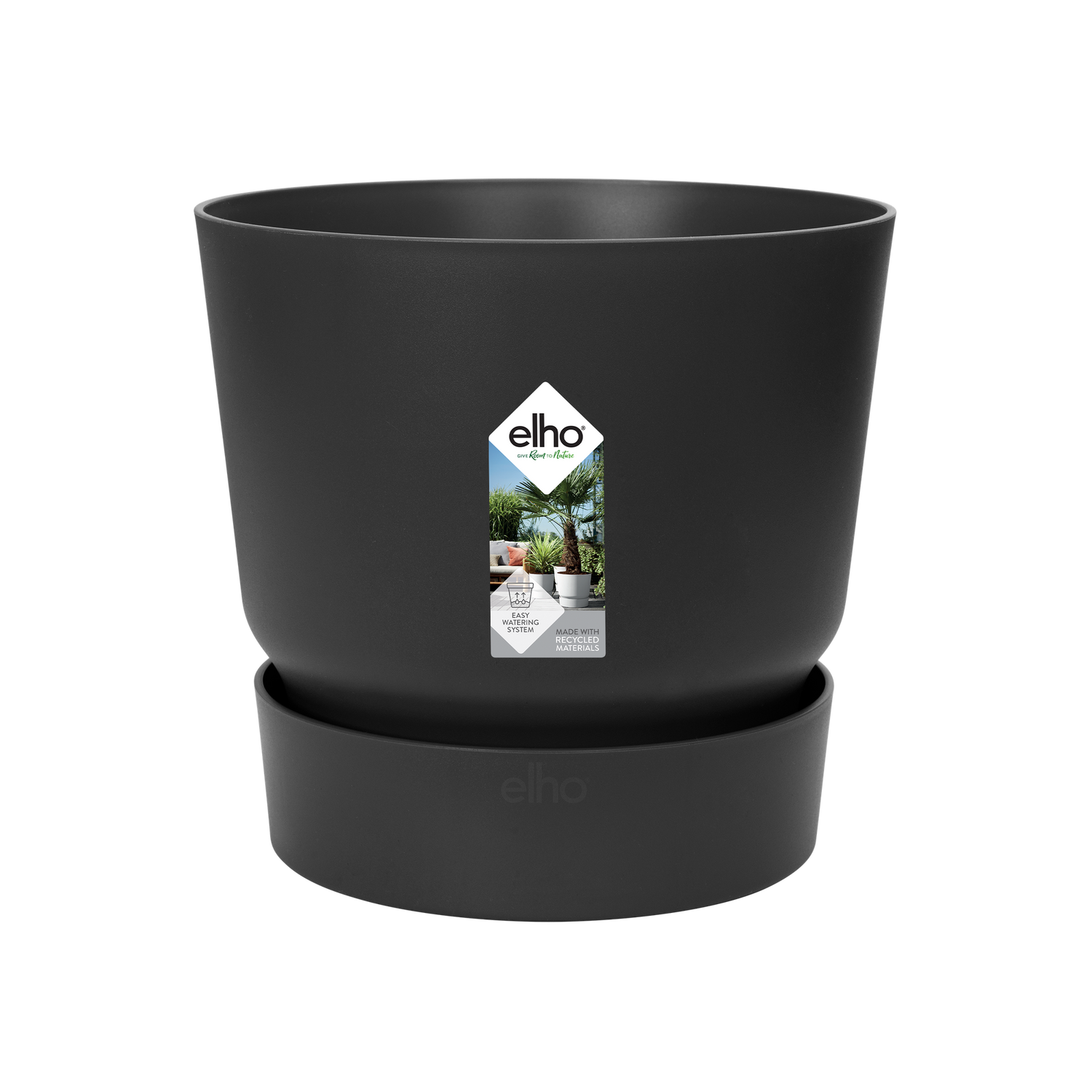 Pot elho Greenville Round svart - D30 x H28