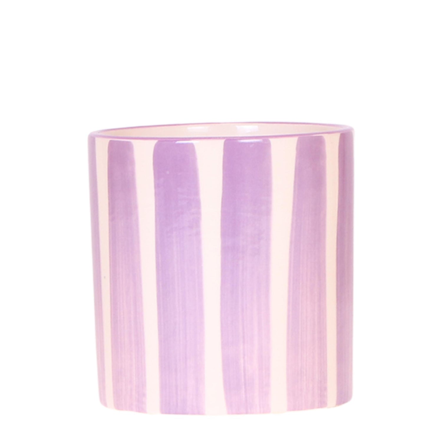 Kolibri Home – Paited stripe - Lilac - Ø9cm
