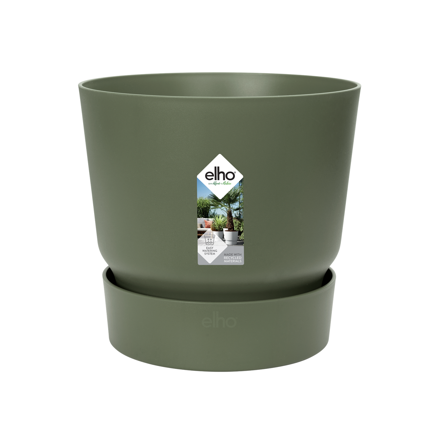 Pot elho Greenville Round grön - D14 x H13